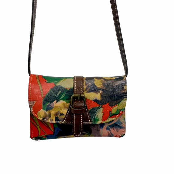 Patricia Nash Handbags - Patricia Nash Floral Leather Crossbody Bag Clutch
